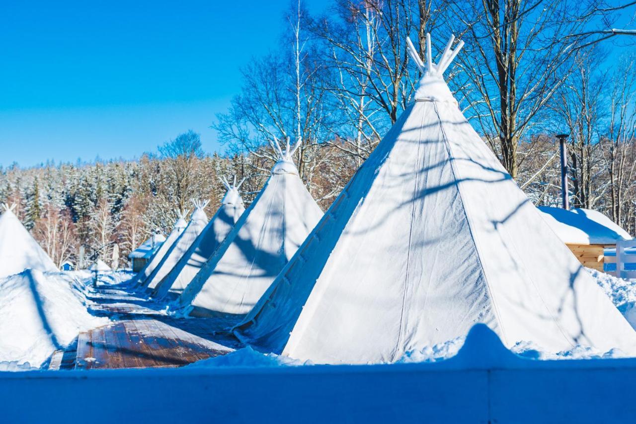 Hotel Finska Wioska Kalevala Borowice Esterno foto